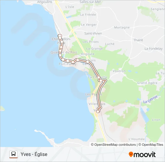 21 Bus Line Map