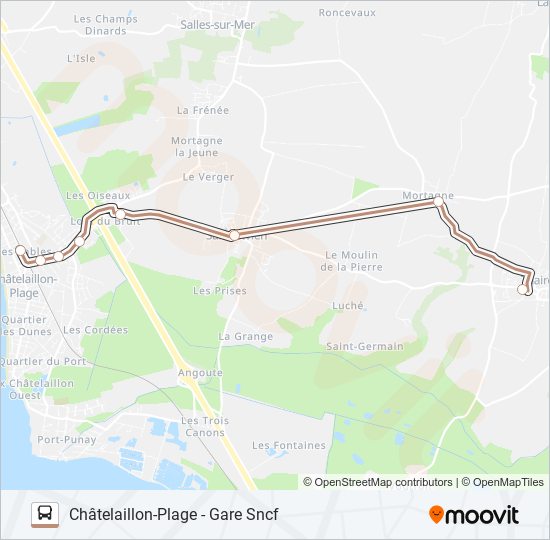 21 bus Line Map