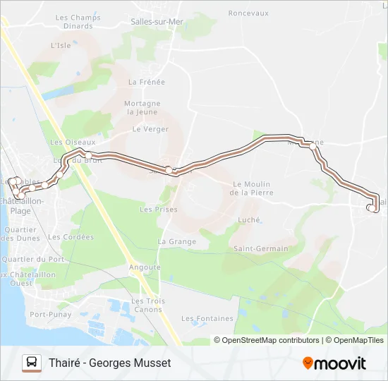 21 Bus Line Map