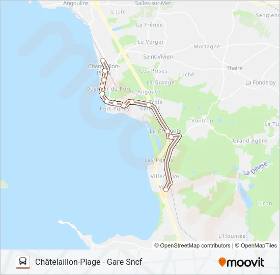 21 Bus Line Map