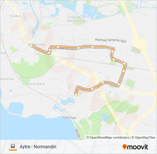 261 Bus Line Map