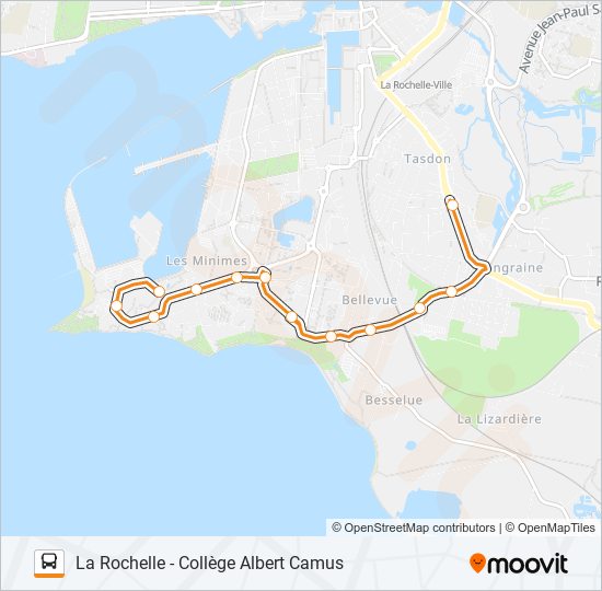 232 bus Line Map