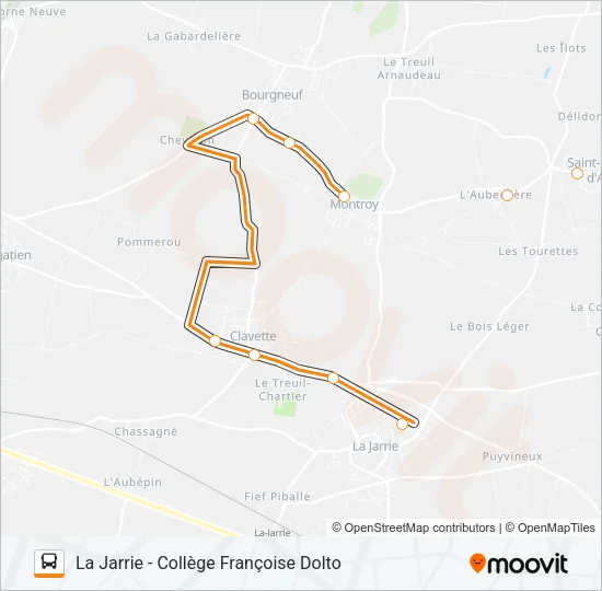 252 Bus Line Map
