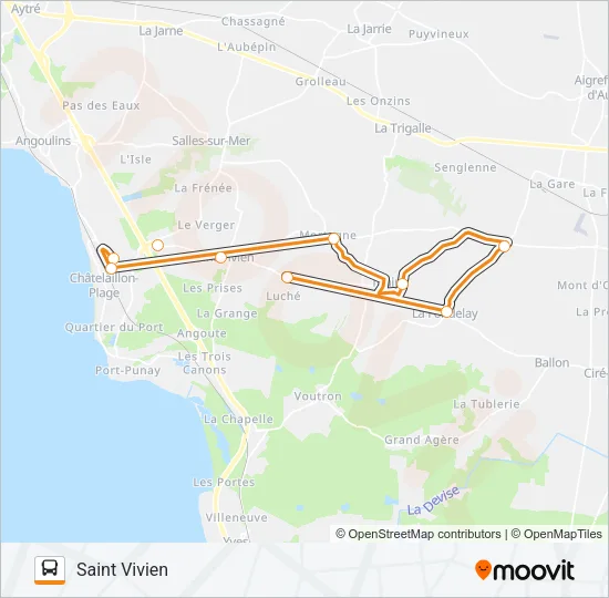 272 Bus Line Map