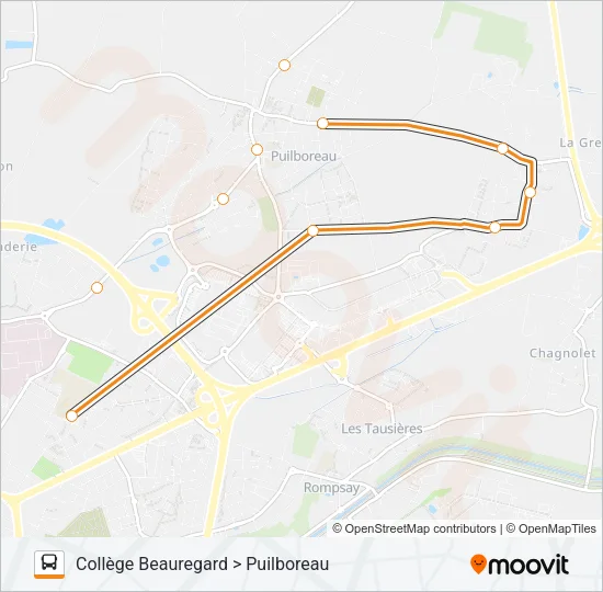 212 Bus Line Map