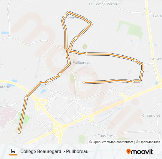 212 Bus Line Map
