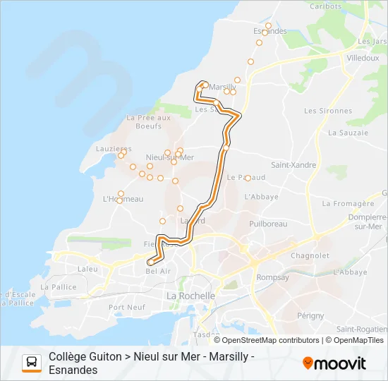 203 Bus Line Map