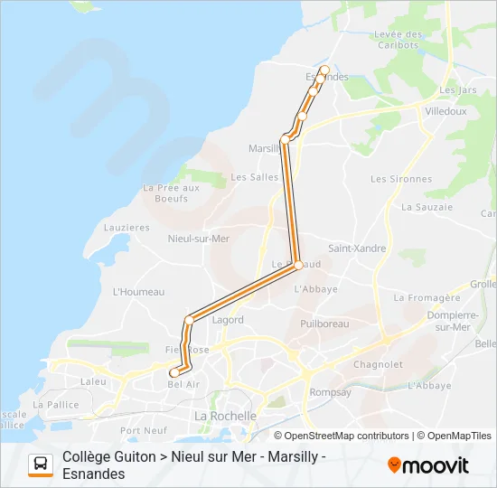 203 Bus Line Map