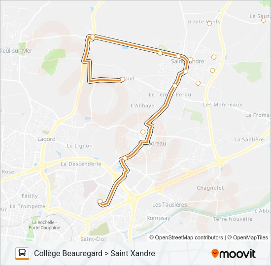 213 Bus Line Map