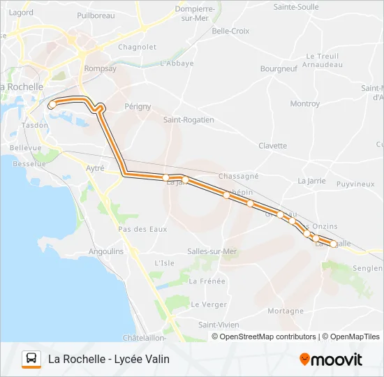 325 Bus Line Map
