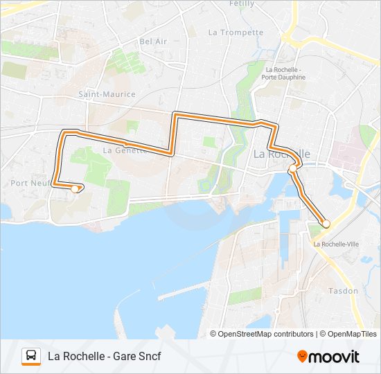 Mapa de 309 de autobús