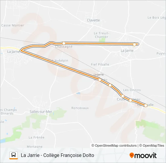 253 Bus Line Map