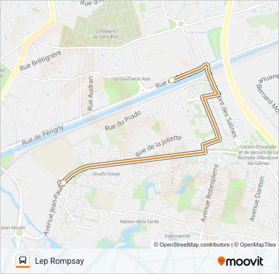 319 Bus Line Map