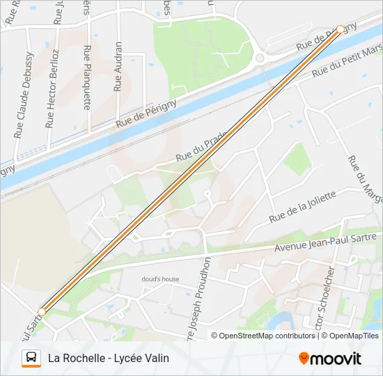 319 Bus Line Map