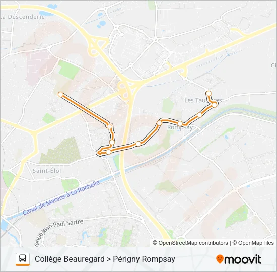 214 Bus Line Map