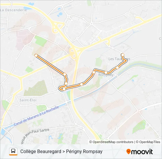 214 Bus Line Map