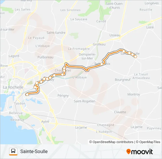 327 Bus Line Map