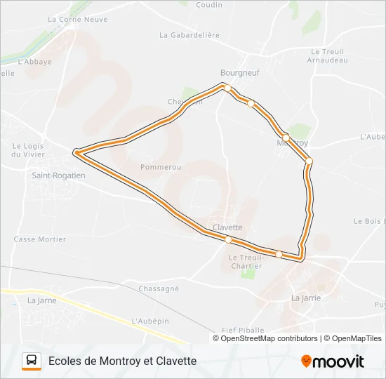401 Bus Line Map