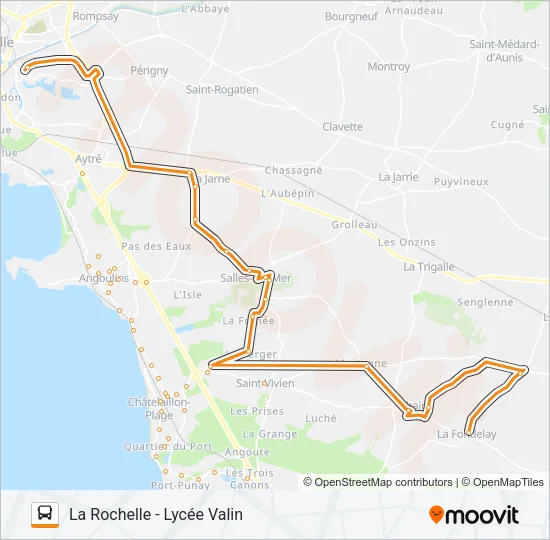 326 Bus Line Map