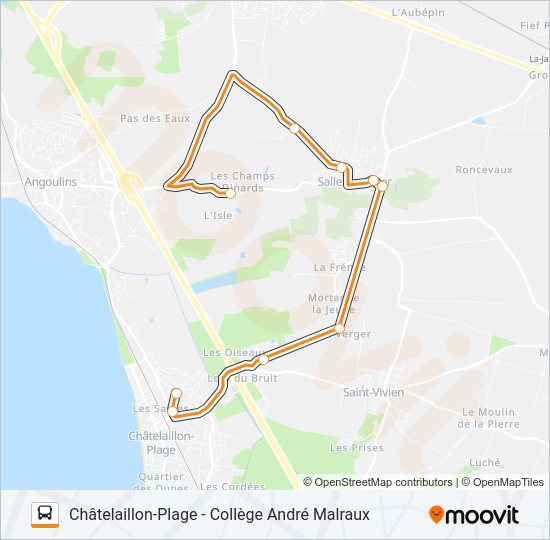 Mapa de 271 de autobús