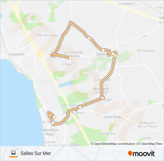 271 bus Line Map