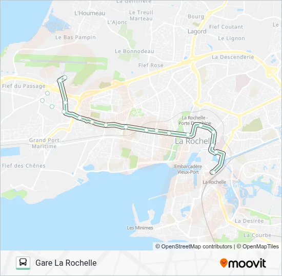 D9 Itinéraire: Horaires, Arrêts & Plan - Gare La Rochelle (mis à jour)