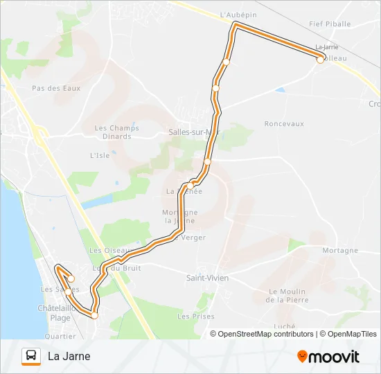 274 Bus Line Map