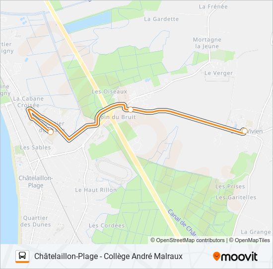 Plan de la ligne 276 de bus