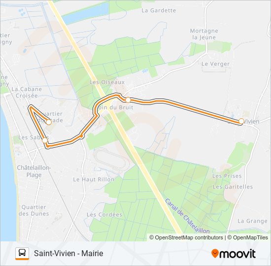 276 bus Line Map