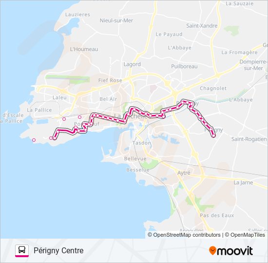 Plan de la ligne 7 de bus