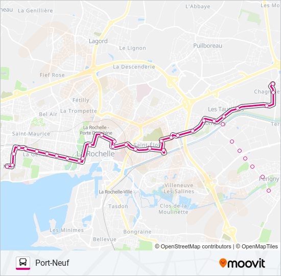 Plan de la ligne 7 de bus