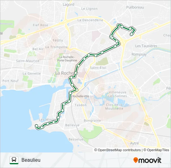 D4 Bus Line Map