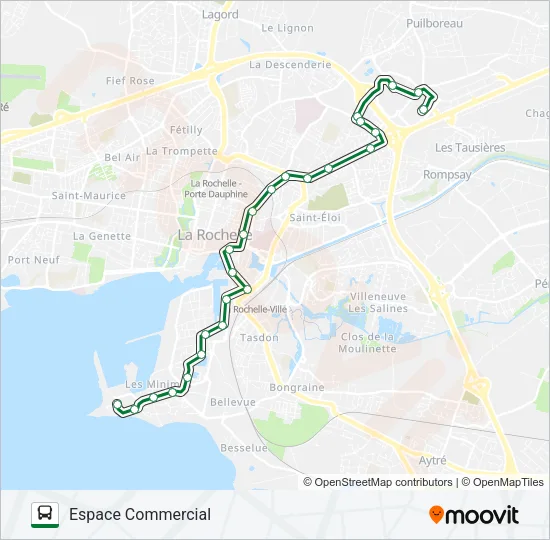 D4 Bus Line Map