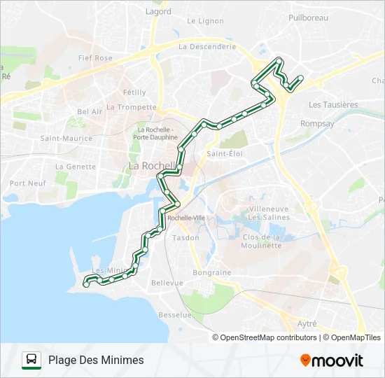 D4 Bus Line Map