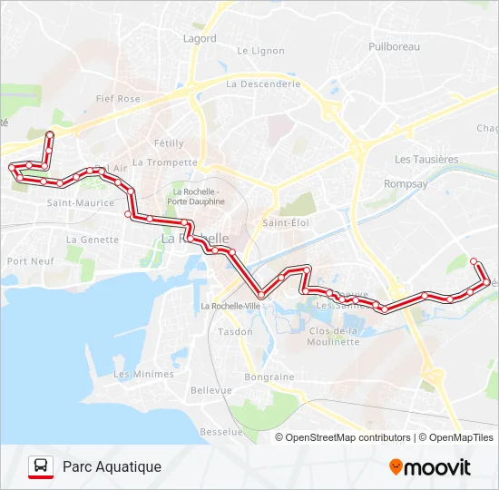 D2 Bus Line Map