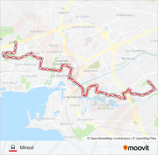D2 Bus Line Map
