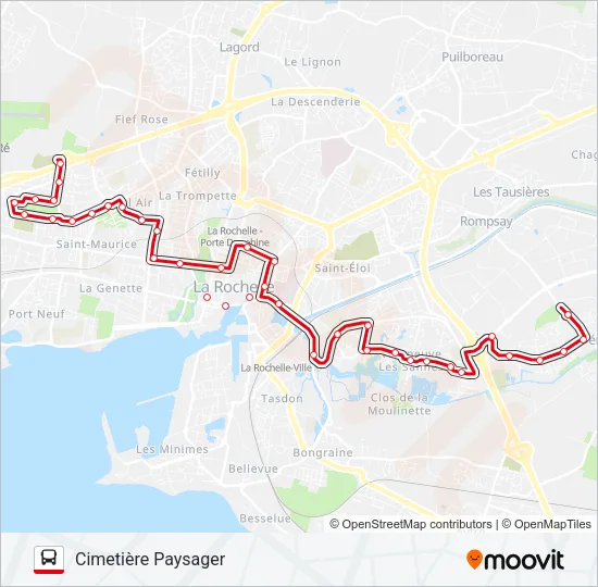 D2 Bus Line Map