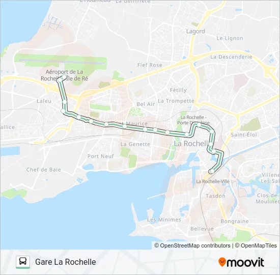 D5 Bus Line Map