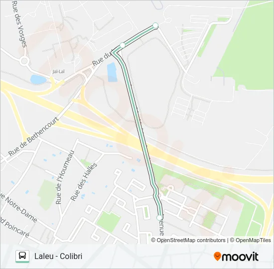 D5 Bus Line Map