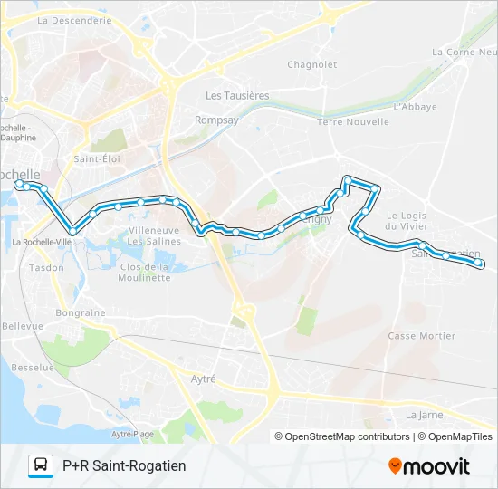 8 Bus Line Map