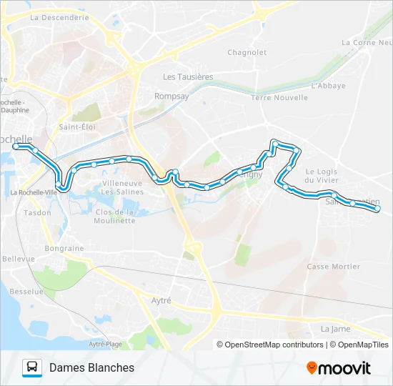 8 Bus Line Map