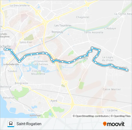 8 Bus Line Map