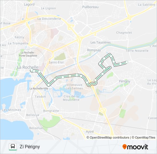 16 bus Line Map