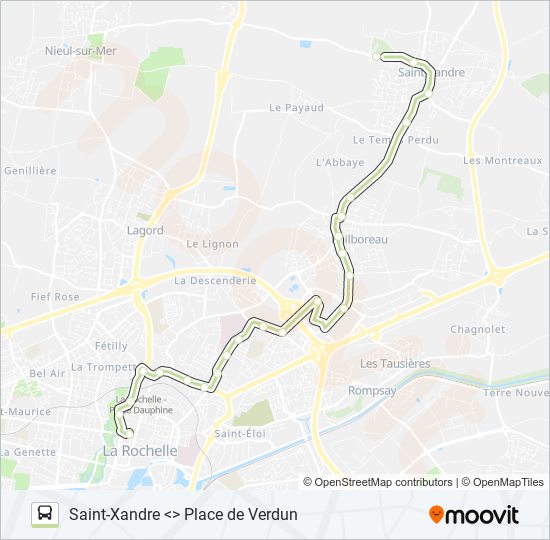 Mapa de 13 de autobús