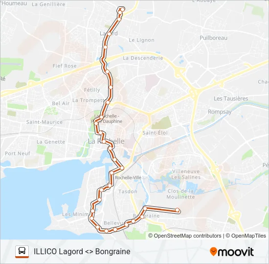 3 Bus Line Map