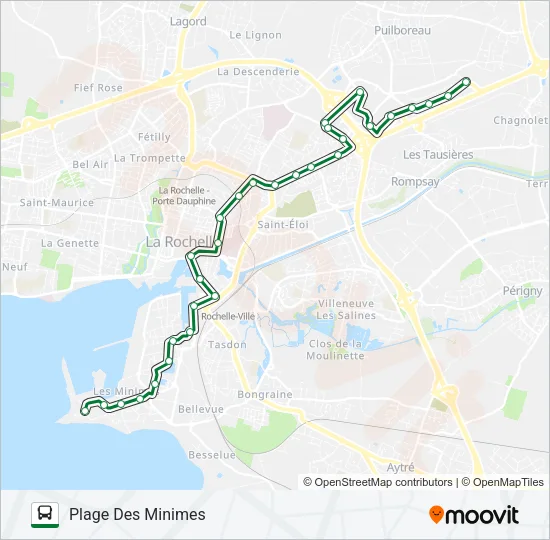 4 Bus Line Map