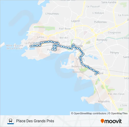 D1 Bus Line Map
