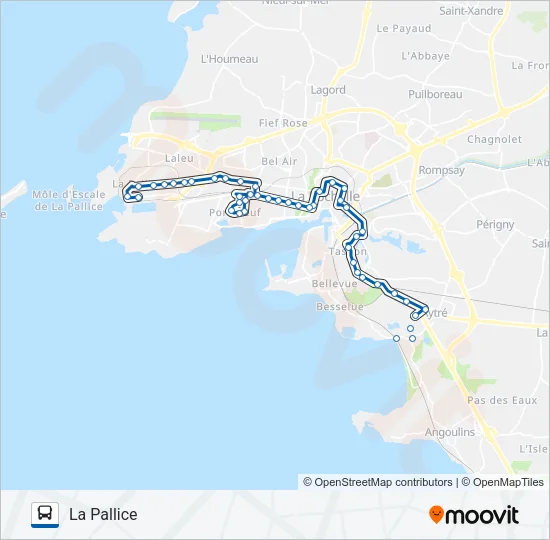 D1 Bus Line Map