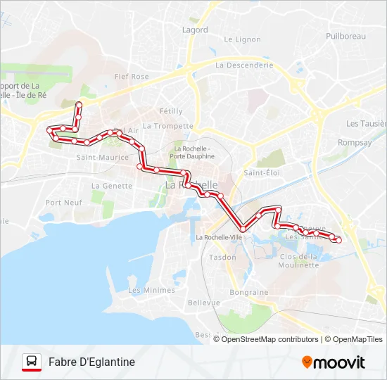2 Bus Line Map
