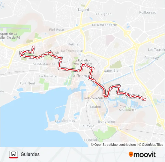 2 Bus Line Map